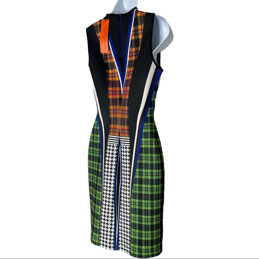 NWT CLOVER CANYON MULTICOLOR DUBLIN NEOPRENE DRESS - Picture 6 of 14